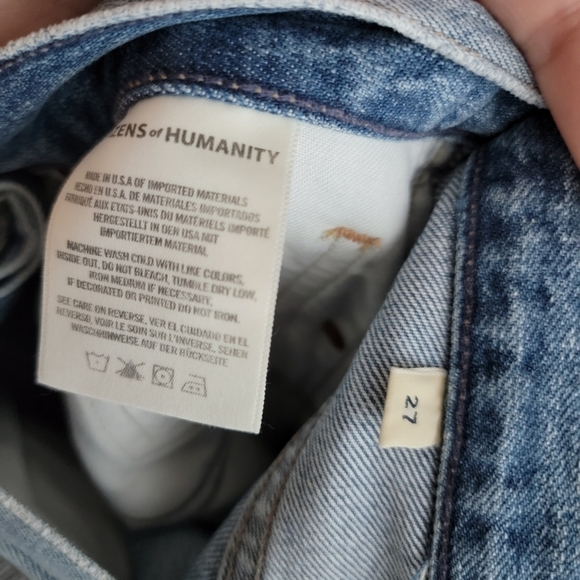 Citizens of Humanity Liya High Rise Classic Fit Jeans in Torn size 27 NWT - Picture 9 of 11